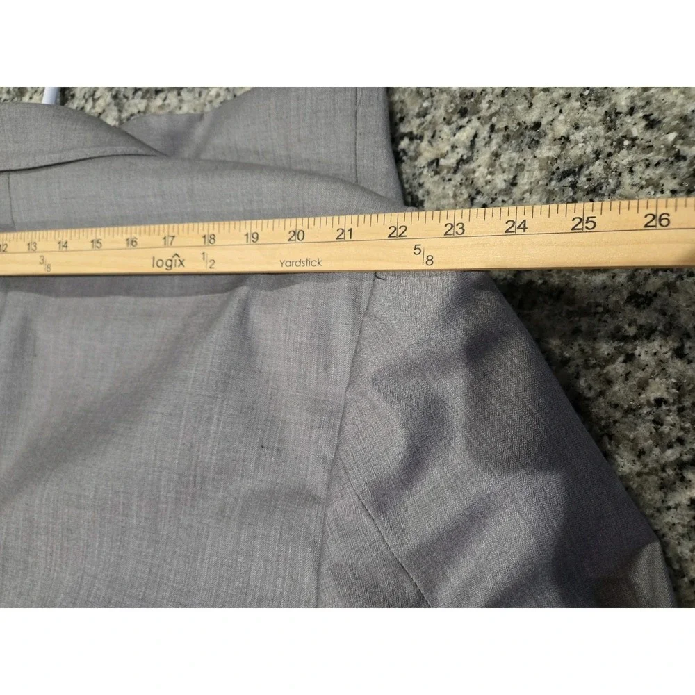 Perry Ellis Suit Jacket Gray 50 L Poly Blend
